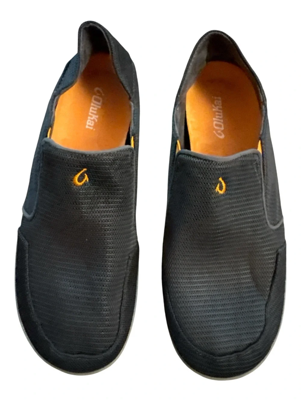 Olukai Nohea Mesh Grey Men's Size 11 Slip-On Casual Shoes Beach Sneakers Surfer